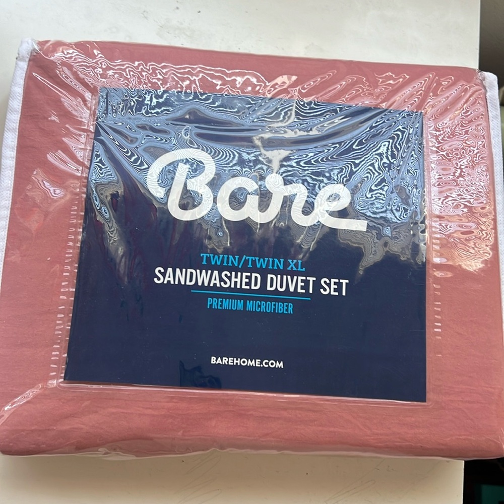 Barebome dusty blush duvet cover Twin/XL Twin
